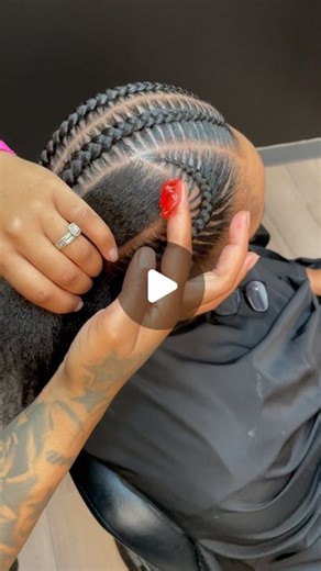 BRAIDER  on Instagram: "The process Style: 6 stitch braids  May books open. ———————————————— #atlantabraids #braidsatlanta #stitchbraids #braidideas #prettybraids"
