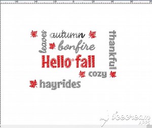 Hello Fall Machine Embroidery Design: Pumpkin Bonfire (10 Formats) - Etsy