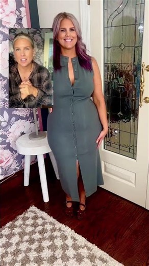 How flattering is this dress?! -- and only $19!