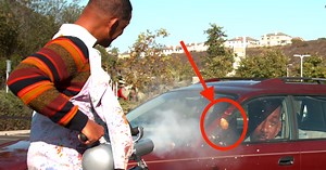Will Smith Tries Trashing Car With Potato Cannon, Fails In Spectacular Slow Motion