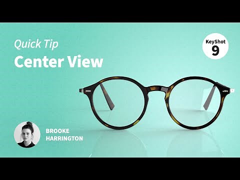 KeyShot Quick Tip - Creating a Perfect Center View