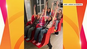 Friends win Halloween contest with roller coaster costume