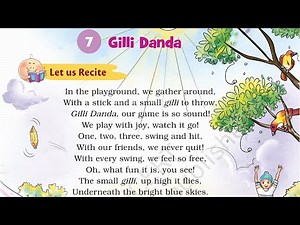 Gilli Danda – Class 5 English Santoor Chapter 7 | Poem Reading & Explanation in English & Hindi