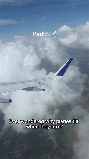 Why do planes bank when they turn? ✈️ Simple aviation explained. #aviation #avgeek #flying #learnontiktok #didyouknow
