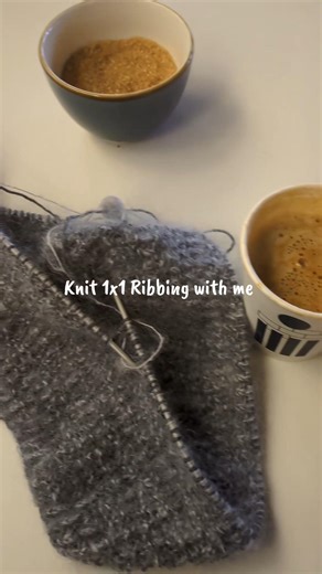 Cosy Knitting Diaries: Starting My Ribbed Beanie 🧶☁️✨#knitting #purlsoho #ribbed #softknitclub