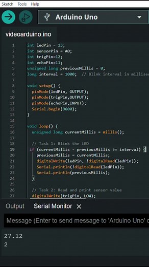 Multitask using the arduino!! #arduino #arduinoproject #arduinotutorial #arduinouno