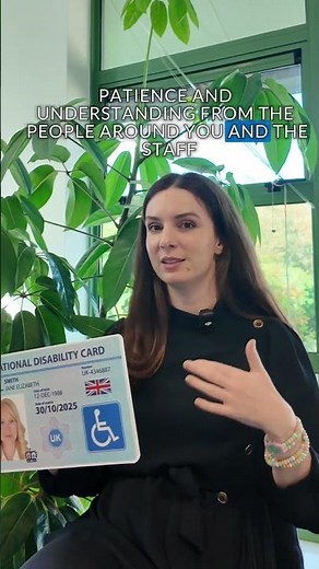 The quickest way to explain your disability when your blue badge is in the car.
