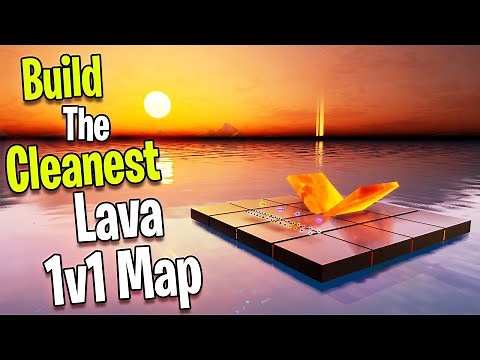 How To Build The Cleanest LAVA 1v1 Map in Fortnite! (No Lag / High Fps)