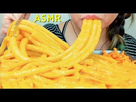 ASMR GIANT CHEDDAR MAC & CHEESE 먹방 *Macaroni and cheese* No Talking suellASMR