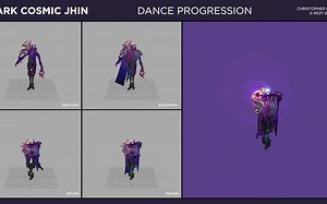 [42] Dark Cosmic Jhin - Dance Animation Progression