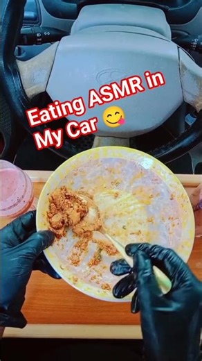 Eating ASMR in My Car 🚗😋 #shorts #asmr #eatingasmr #foodasmr #carasmr