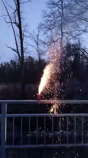 Blue 2 Flower Fontäne #pyro #pyrotechnica #fireworks