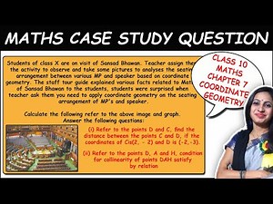 Coordinate Geometry - Class 10 Maths Chapter 7 - Case Study Based Questions for CBSE Board Exams