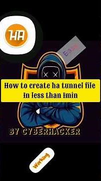 HOW TO CREATE HA TUNNEL FILE IN LESS THAN 1MIN #hackingcourse #cybersecurity #cyberhackers