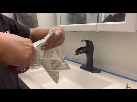 Bathroom Tile Backsplash with Trim, How To...