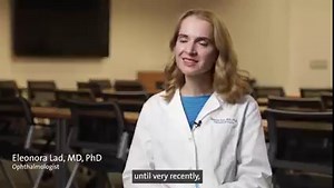 People with geographic atrophy, like Johnny Ray, experience debilitating central vision loss. Until recently, there was no treatment, but thanks to a newly FDA-approved drug, Ray finally has access to a treatment that may slow or stop his vision loss. Hear Dr. Elenora Lad, an ophthalmologist at the Duke Eye Center explain this game-changing treatment. | Duke Health