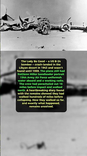 The Sahara Ghost Ship: The WWII Bomber Found 15 Years Too Late #history