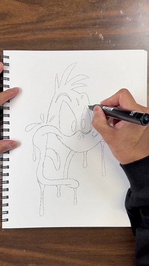 Hello everyone, let’s draw Daffy Duck #art #artist #drawing #fbreels #reelsvideos #reelsinstagram #asmrsounds #satisfying #satisfyingvideos | Dude Drawz