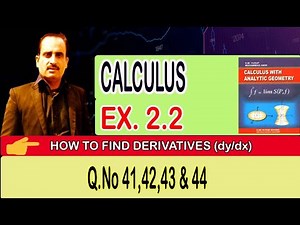 B.Sc/ADS Calculus, Exercise 2.2 (Q.No 41,42,43 & 44)