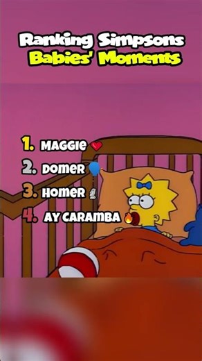Ranking the funniest Simpson baby moments 🗣 | The simpsons #simpsons #shorts