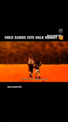 child Sasuke cute walk movement 🥰❤️ Sasuke fan like and subscribe karlo ☠️💀💯🔥#anima#tranding#viral..