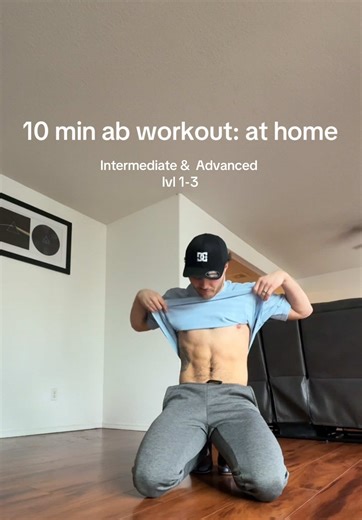 10 min ab workout: at home 🏠 lvl 1-3 | Workout At Home