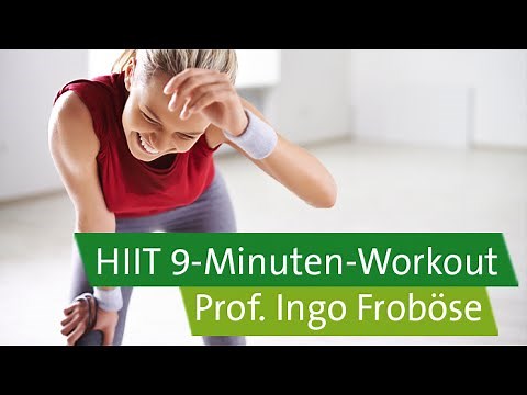HIIT - High Intensity Interval Training with Prof. Froböse and Vanessa Blumenthal: 9-minute workout