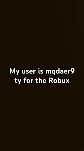 Ty for my Robux