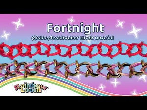 Fortnight Hook Only Rainbow Loom Tutorial | Design by SleeplessLoomer | Beginner Level