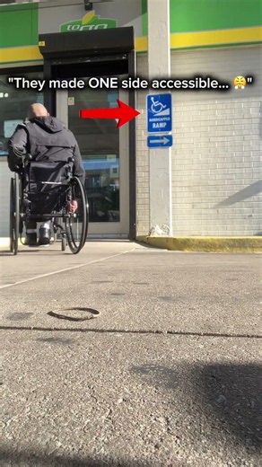 POV: The accessible door isn't accessible 🦽