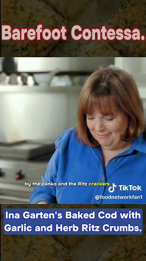 Ina Garten's Baked Cod with Garlic and Herb Ritz Crumbs #foodnetwork #oprah #oprahshow #foodnetwork #cookingshow #cooking #food #fyp #cooking