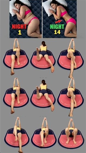 🔥Do These Easy Bed Exercises Every Night for a Flat Stomach