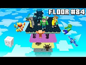 Minecraft, But Each FLOOR Gets More Difficult! (100 Floors)