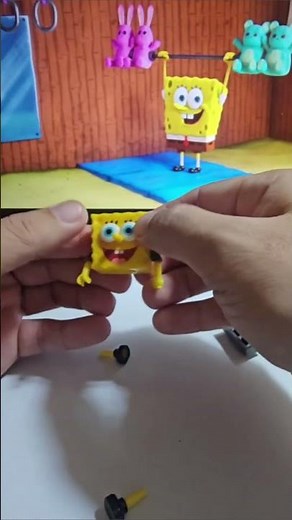 I Built SpongeBob Brick Figure | Cute Mini Block Build 🧽🧱 #spongebob