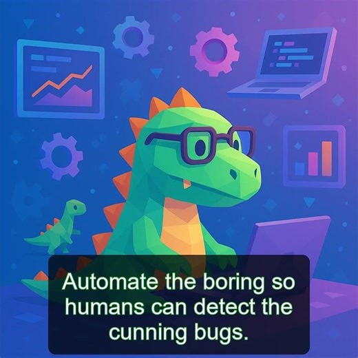 Automate the boring so humans can detect the cunning bugs