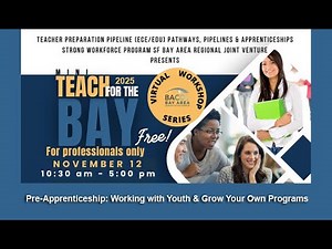 Pre-Apprenticeship: Working with Youth & Grow Your Own Programs