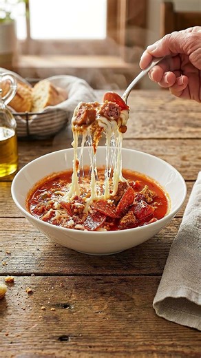 Easy Pizza Soup By Ava 🍕🍲