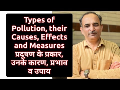 Types of Pollution, their Causes, Effects and Measures प्रदूषण के प्रकार, उनके कारण, प्रभाव व उपाय