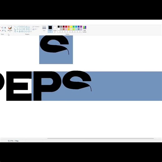 ms paint pepsi logo design// ms paint drawing tutorial//