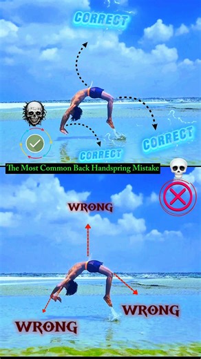 Backhandspring Landing Problem Fix Today #shorts​ #Backhandspring​ #backflip​ #tutorial​