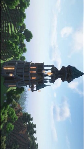 Making a Wizard Tower in Minecraft 🧙‍♂️ #minecraft #builds