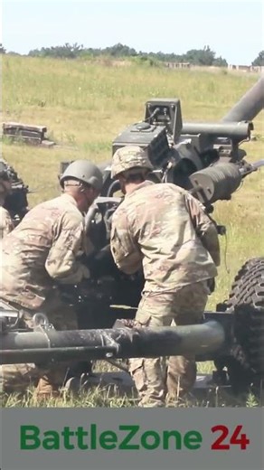 M119 Howitzer in Action! U.S. Army Live-Fire Artillery Training #military #army #shorts