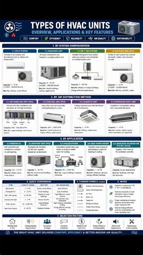 Types of HVAC Units #mepdesign #engineering #hvac #mep