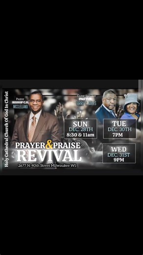 Prayer and Praise Revival 2025 Like and SHARE! We look to see you THERE! | Holy Cathedral COGIC