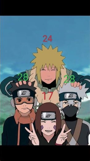 the ages of team 7 of minato