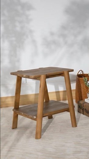 Tribesigns Wooden Side Table | 2-Tiered Charm for Your Cozy Nook ✨