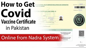 Procedure to Get Nadra Vaccination Certificate Online in Pakistan - PakistanCustoms.net - Help You to be an Entrepreneur