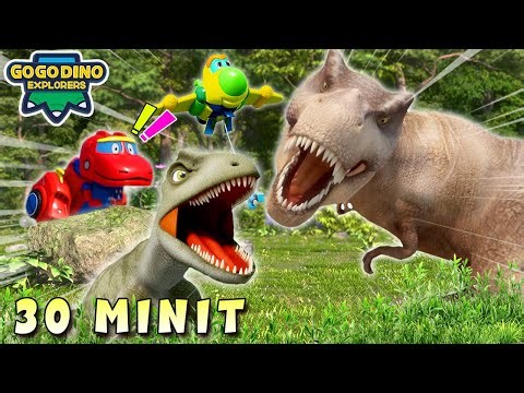 【GOGODINO BAHASA MELAYU】Pertarungan dinosaur terkuat! T-Rex! 🦖 | Dinosaur | Kartun Anak | Jurassic