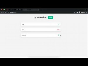 Laravel 10 Website Monitoring Project | Laravel 10 | Laravel Project