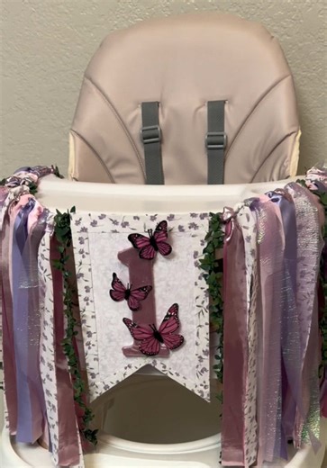 Part 3 (FINAL) of my baby girl’s fairy first birthday highchair banner 🧚‍♀️✨ After all the trial, error, and re-dos… she’s DONE 🥹💗 and honestly, it came out even better than I imagined. Every little detail was worth it for her special day. DIYs really test you, but this one made it so worth it in the end 🫶🏼 #fairy #fairyfirstbirthday #1stbirthday #diyproject #mom